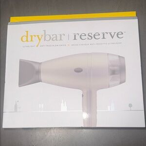NIB Drybar Reserve Hair Dryer in White and Gray
